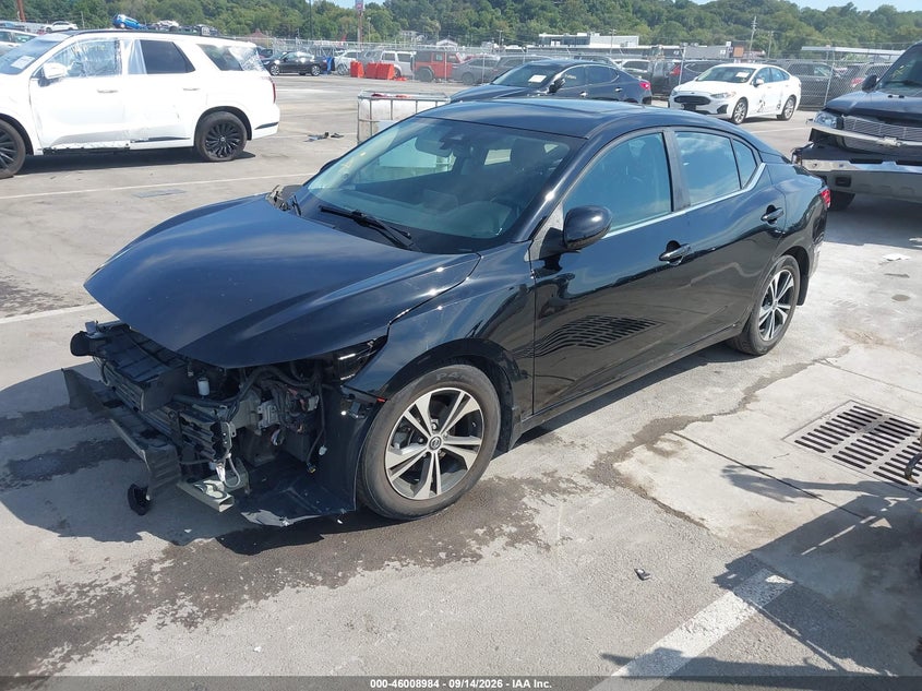 Vin: 3n1ab8cv7ly272188, lot: 46508360, nissan sentra sv xtronic cvt 20202
