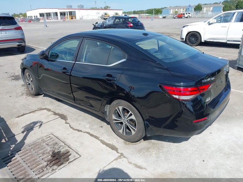 Vin: 3n1ab8cv7ly272188, lot: 46508360, nissan sentra sv xtronic cvt 20203