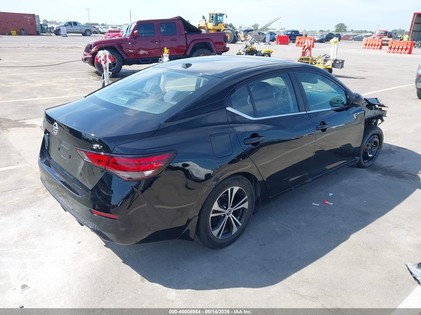 Vin: 3n1ab8cv7ly272188, lot: 46508360, nissan sentra sv xtronic cvt 20204