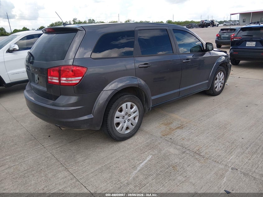 Vin: 3c4pdcab0ft531263, lot: 46508363, dodge journey american value pkg 20154