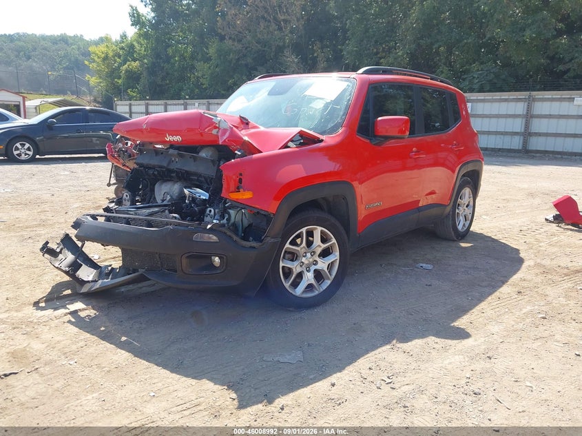 Vin: zaccjabb7jph10152, lot: 46508368, jeep renegade latitude fwd 20182