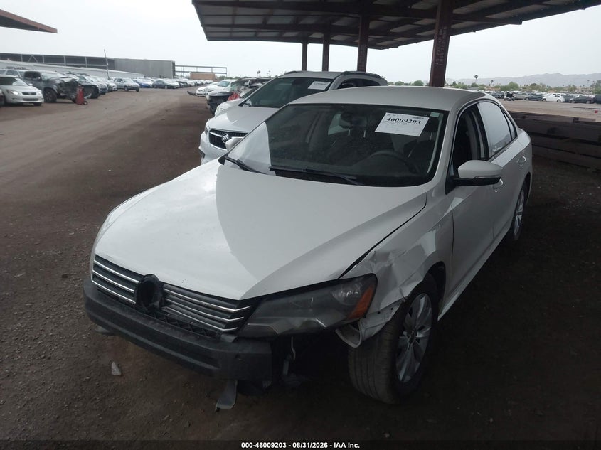 2014 Volkswagen Passat, Обычный износ, IAAI, VIN 1VWAP7A32EC021923 — фото 2