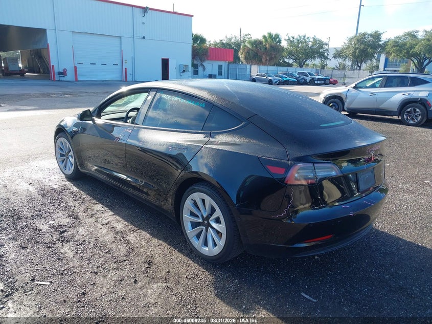 2022 TESLA MODEL 3 auction photo 3