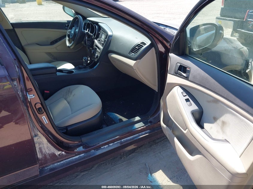 2015 KIA OPTIMA SEDAN 2.4L I-4 DI, DOHC, VVT, REGULAR , 192HP