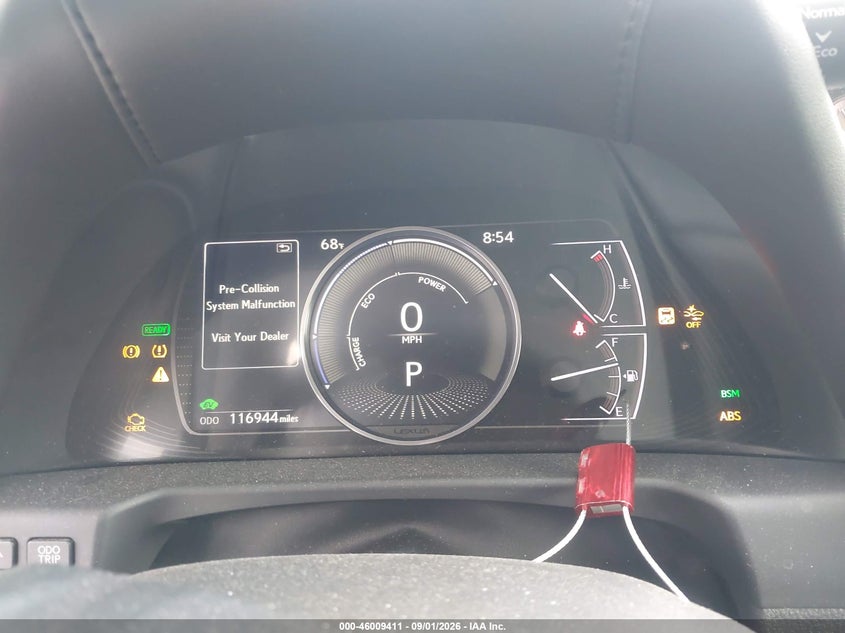 LEXUS ES 300H 2019 VIN 58AB21B14KU002042
