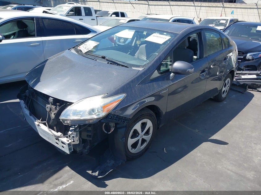 Vin: jtdkn3du7e1790357, lot: 46508909, toyota prius two 20142