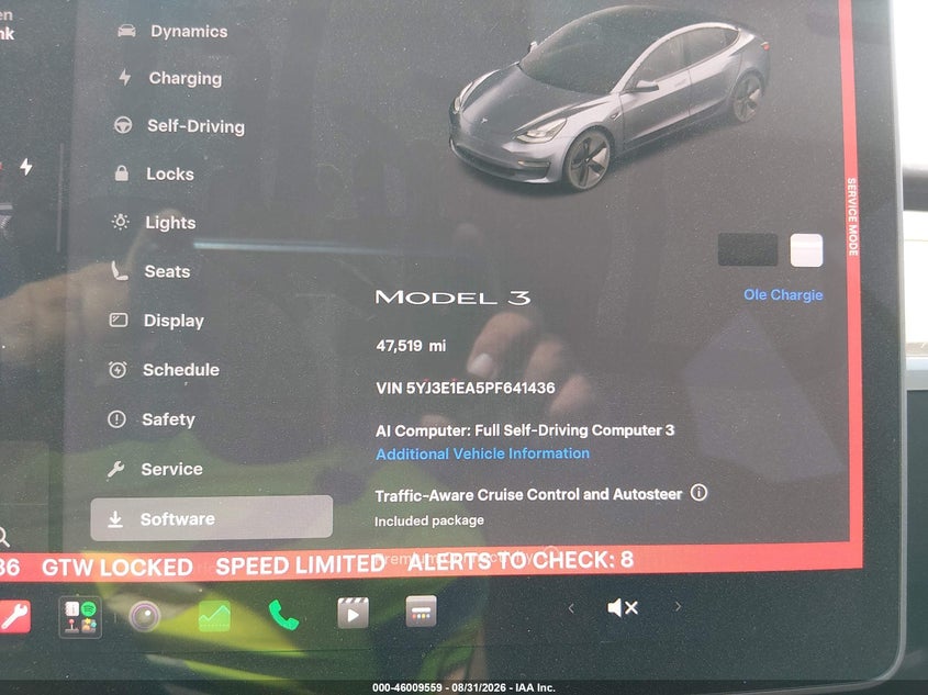 2023 TESLA MODEL 3 SEDAN ELECTRIC