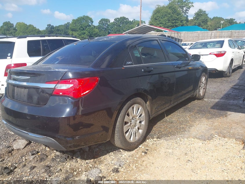 Vin: 1c3ccbab1dn624760, lot: 46509027, chrysler 200 lx 20134