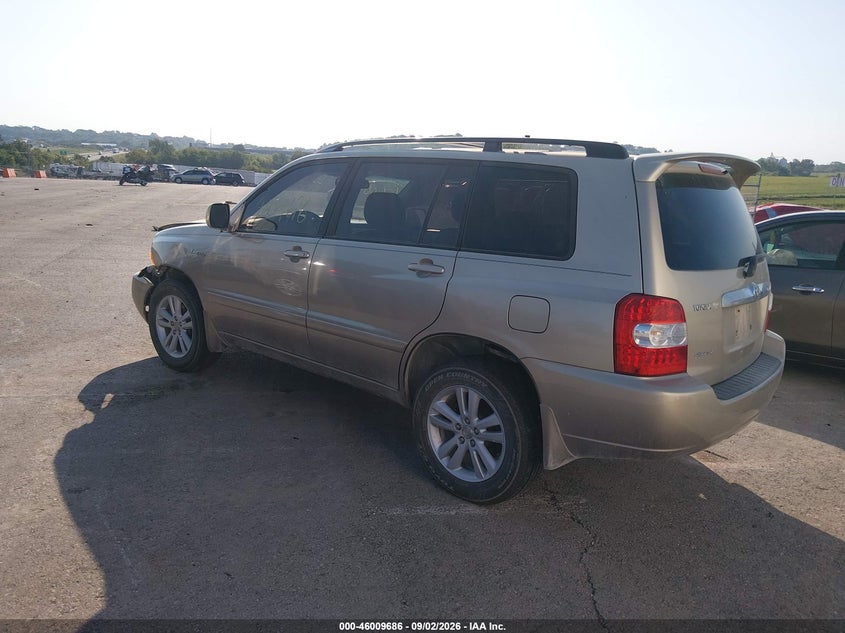 TOYOTA HIGHLANDER HYBRID 2006 VIN JTEEW21A860012912