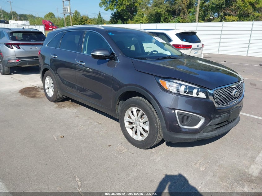 2018 Kia Sorento 2.4L Lx, Left Rear, IAAI, VIN 5XYPG4A3XJG342707