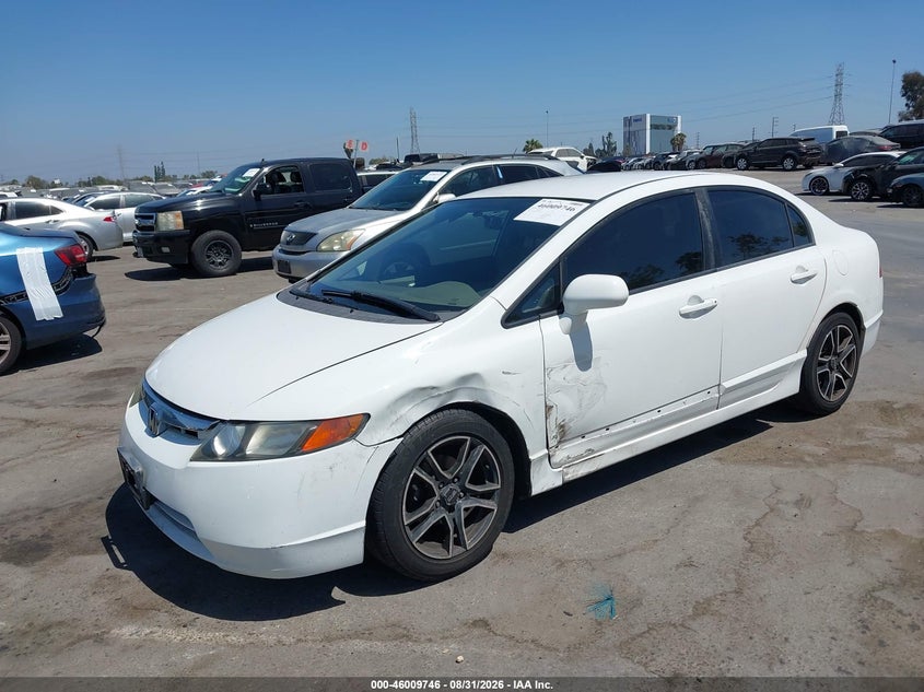 2007 Honda Civic, Left Front, IAAI, VIN 2HGFA16537H505358 — photo 2