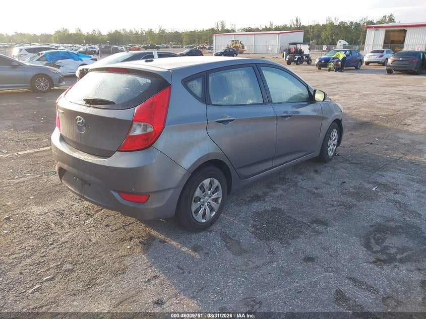2016 HYUNDAI ACCENT auction photo 4