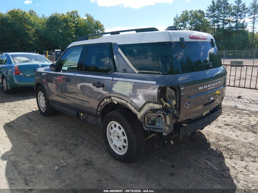 Vin: 3fmcr9gn9sre30097, lot: 46509233, ford bronco sport heritage 20253