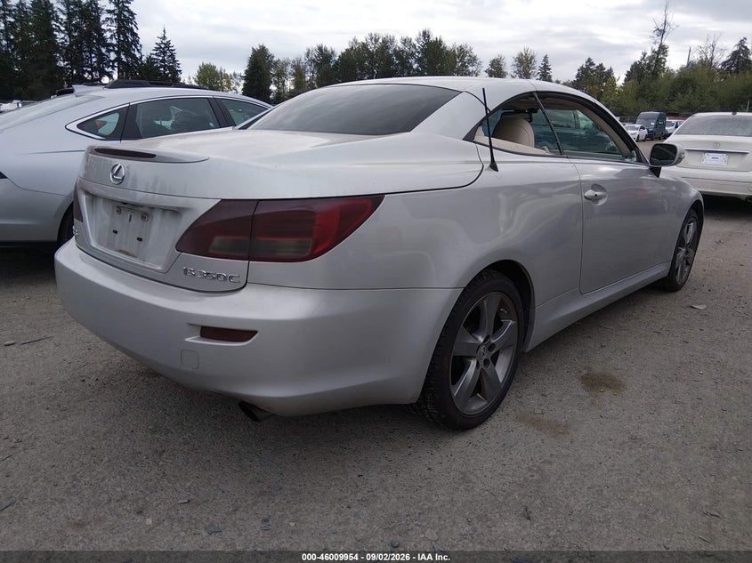 LEXUS IS 350C 2010 VIN JTHFE2C20A2501639