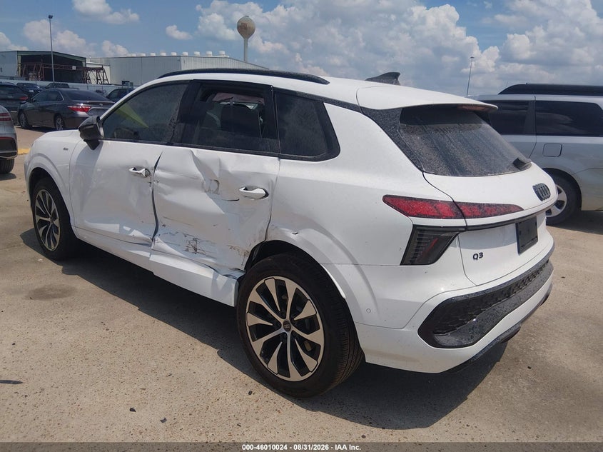Vin: wa1abcfj7t1082771, lot: 46509400, audi q3 tfsi quattro s tronic 20263