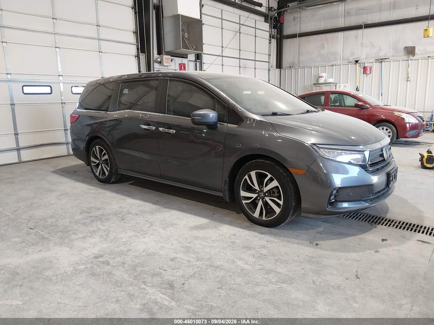 Vin: 5fnrl6h82nb038785, lot: 46509449, honda odyssey touring 2022 img_1