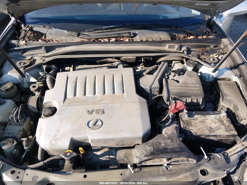 2008 LEXUS ES SEDAN 3.5L V-6 DOHC, VVT, PREMIUM , 272HP