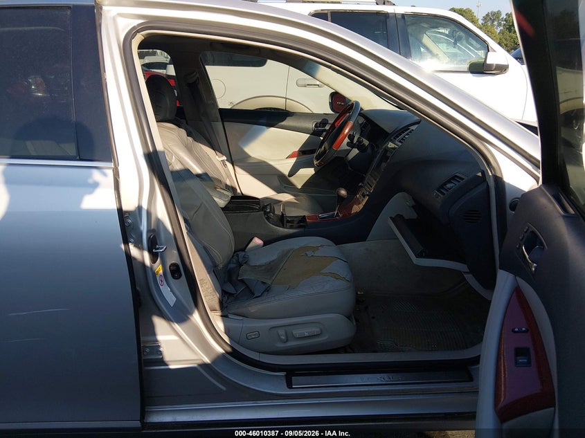 2008 LEXUS ES SEDAN 3.5L V-6 DOHC, VVT, PREMIUM , 272HP