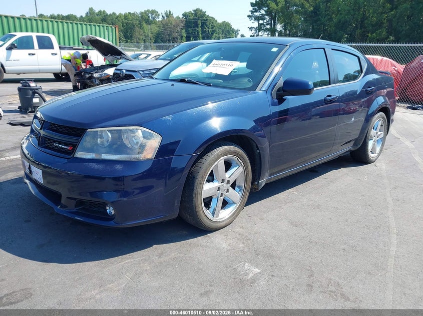 2013 DODGE AVENGER SEDAN 3.6L V-6 DOHC, VVT, 283HP