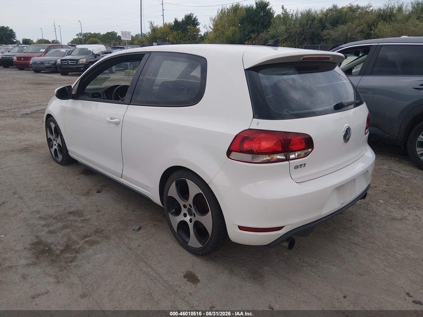 Vin: wvwfd7aj1bw163951, lot: 46509892, volkswagen gti 2-door 20113