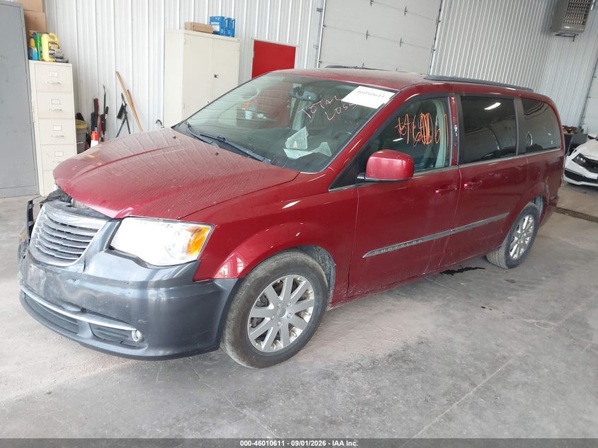 Vin: 2c4rc1bg0gr156473, lot: 46509987, chrysler town & country touring 20162
