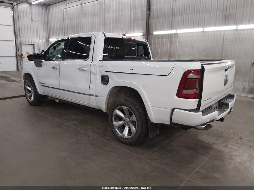 Vin: 1c6srfhm2mn563284, lot: 46510074, ram 1500 limited  4x4 5'7 box 20213