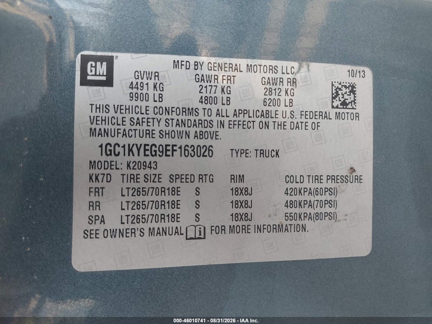 2014 CHEVROLET SILVERADO 2500HD auction photo 7