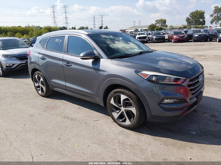 2016 HYUNDAI TUCSON SPORT UTILITY VEHICLE 1.6L I-4 DI, DOHC, VVT, TURBO, REGULAR , 175HP
