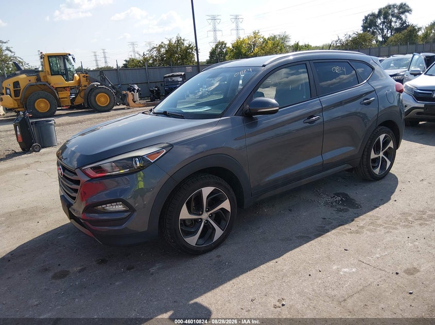 2016 HYUNDAI TUCSON SPORT UTILITY VEHICLE 1.6L I-4 DI, DOHC, VVT, TURBO, REGULAR , 175HP