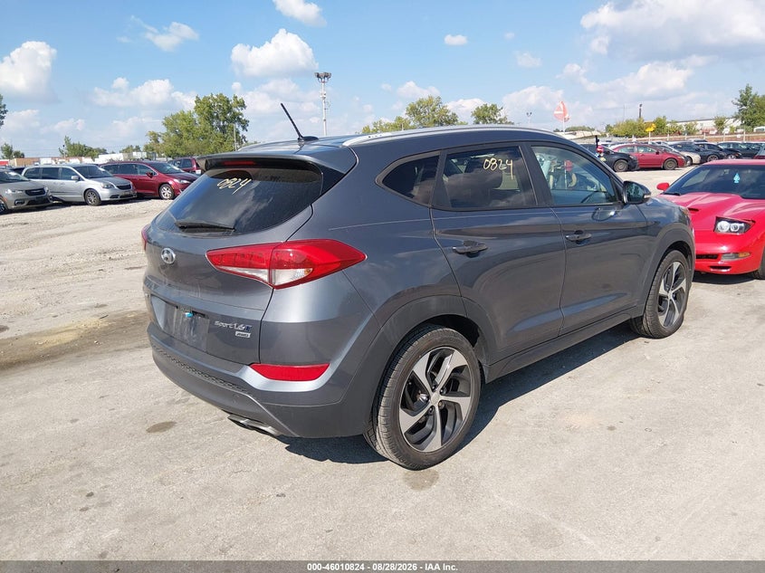 2016 HYUNDAI TUCSON SPORT UTILITY VEHICLE 1.6L I-4 DI, DOHC, VVT, TURBO, REGULAR , 175HP