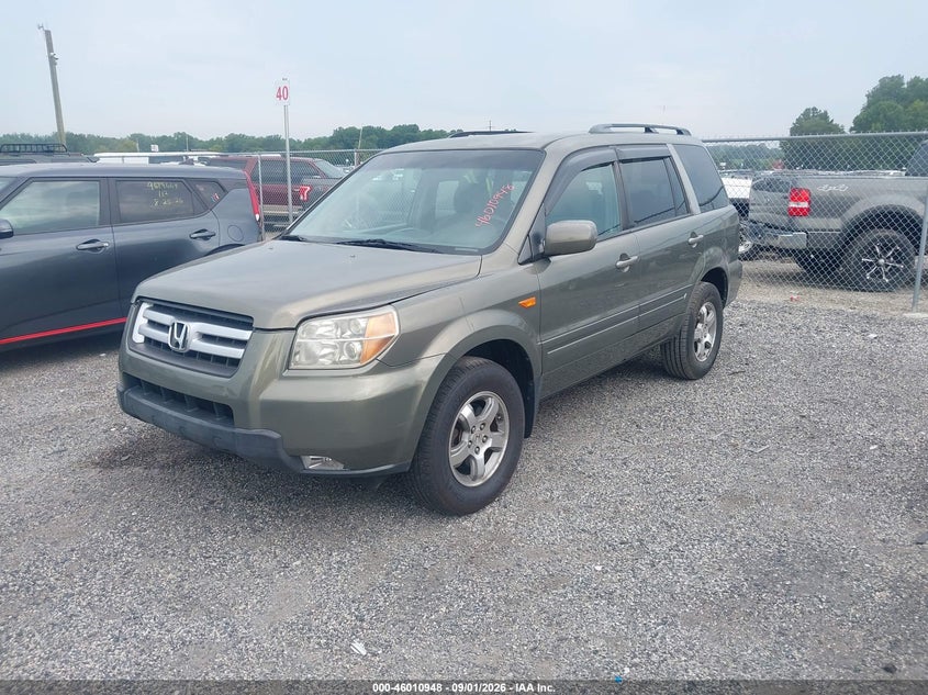 HONDA PILOT 2007 VIN 2HKYF18417H520803