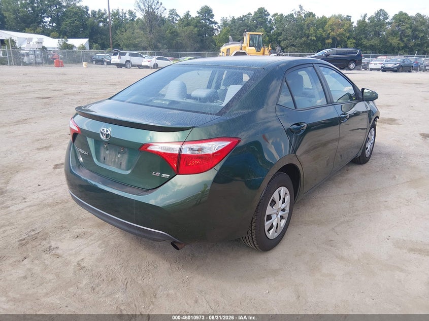 Vin: 2t1bprhe5ec103033, lot: 46510349, toyota corolla le eco 20144