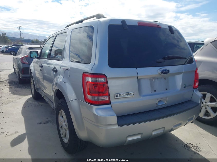 2012 FORD ESCAPE SPORT UTILITY VEHICLE 2.5L I-4 DOHC, VVT, REGULAR , 155HP