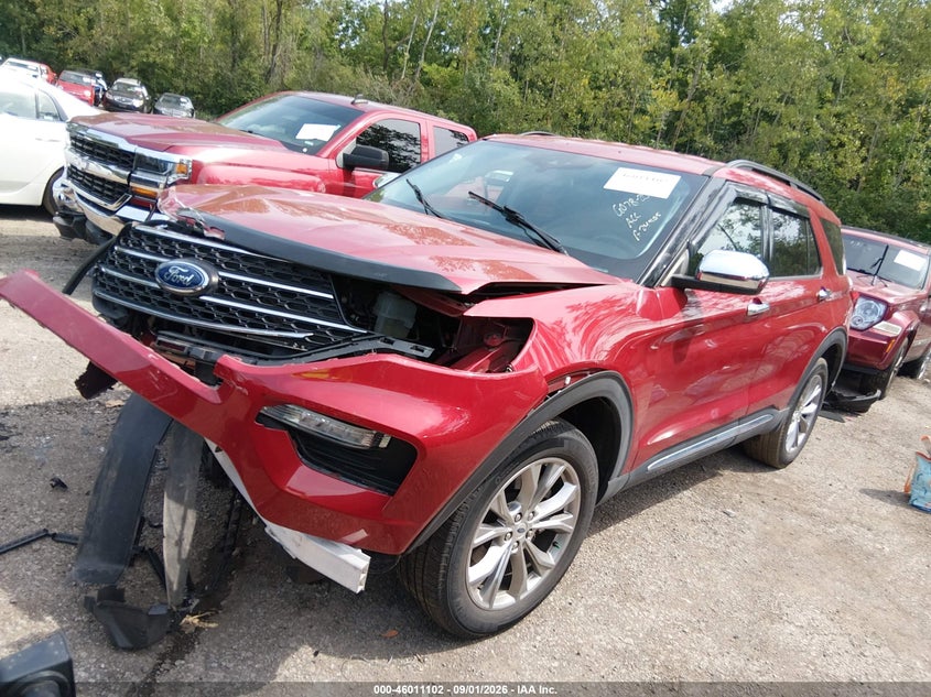 2022 Ford Explorer Xlt, Front End, IAAI, VIN 1FMSK8DH0NGA24505 — photo 2