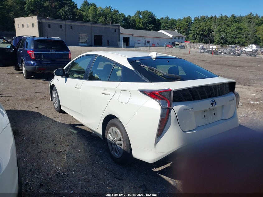 Vin: jtdkbrfu2g3021281, lot: 46510588, toyota prius two 20163
