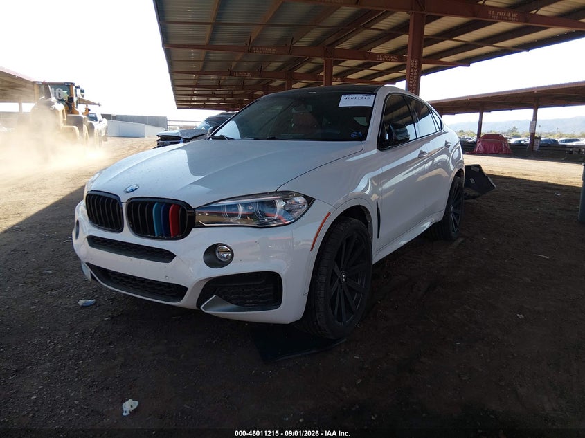 2016 BMW X6, Rear, IAAI, VIN 5UXKU0C55G0F93032 — photo 2