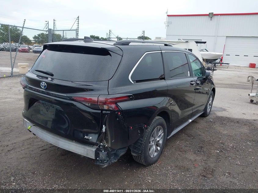 Vin: 5tdyrkec1ss289249, lot: 46510787, toyota sienna xle 20254