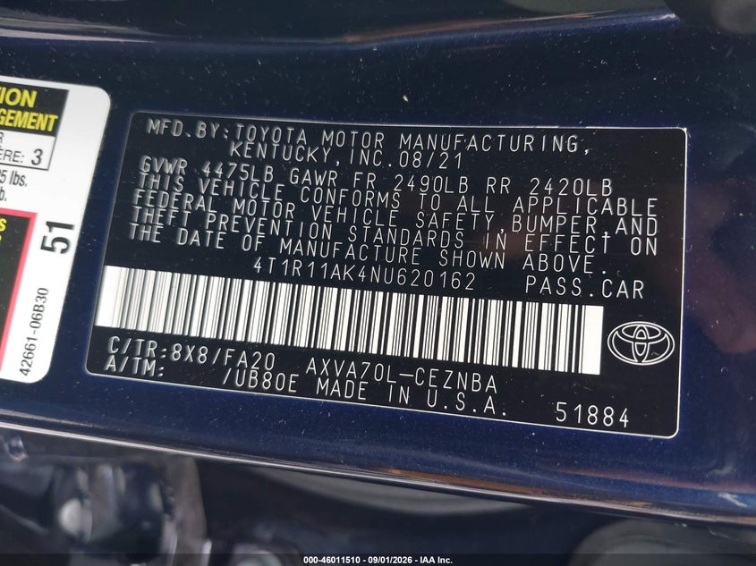 TOYOTA CAMRY - zdjęcie 9