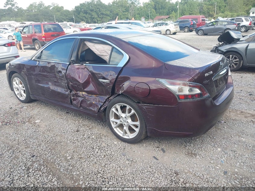 Vin: 1n4aa5ap0ec438295, lot: 46510891, nissan maxima 3.5 s 20143