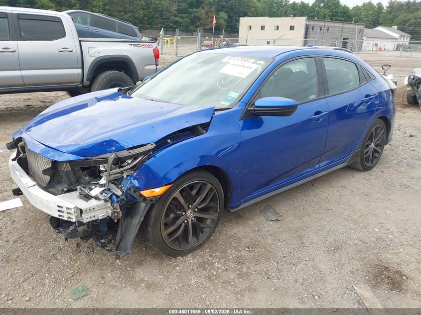 Vin: shhfk7h46lu403778, lot: 46511035, honda civic sport 20202