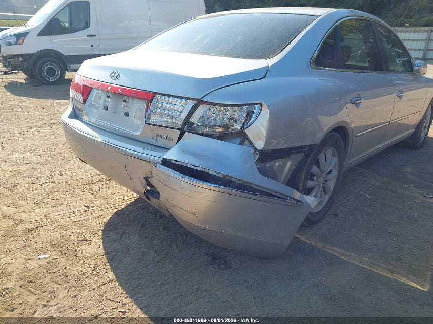 HYUNDAI AZERA 2007 VIN KMHFC46FX7A186635
