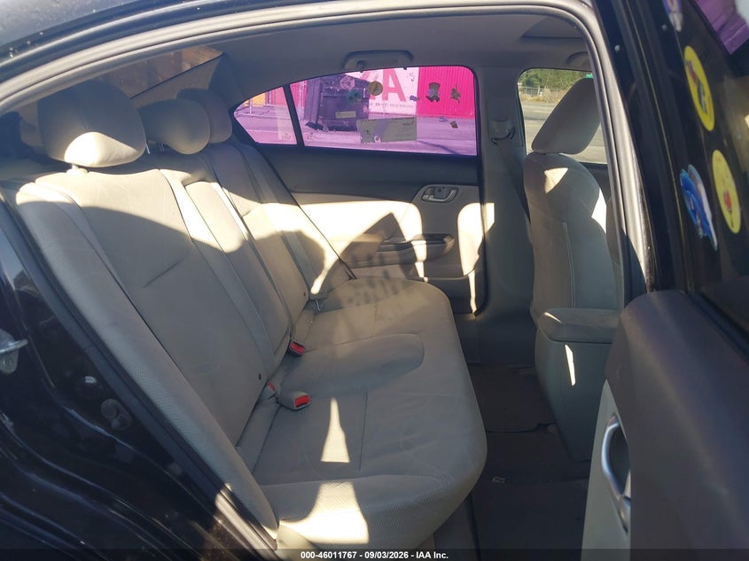 2012 HONDA CIVIC SEDAN 1.8L I-4 VVT, 140HP