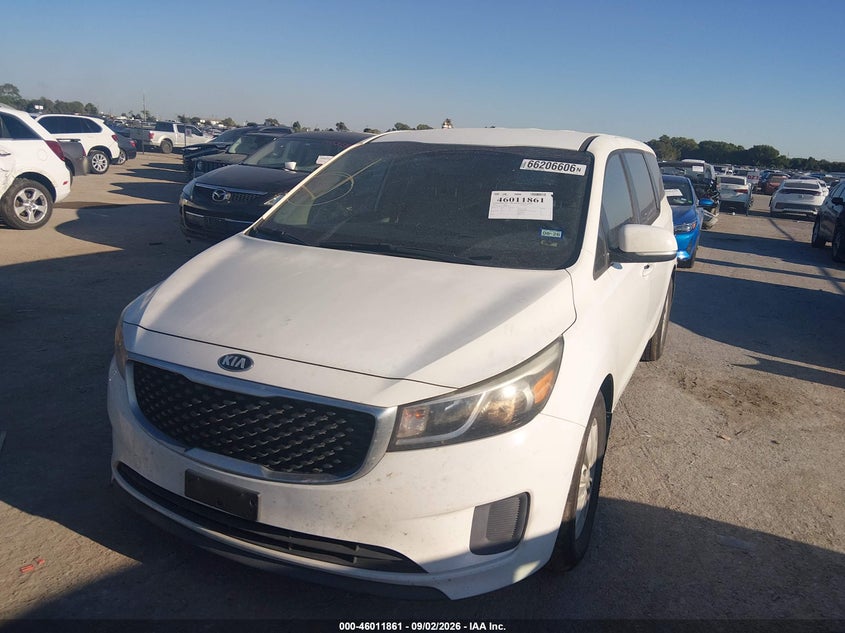 2015 Kia Sedona, Удар сзади, IAAI, VIN KNDMA5C10F6026300 — фото 2