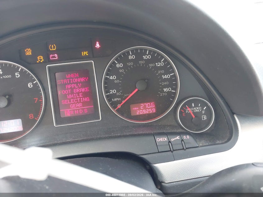 2008 AUDI A4 auction photo 7