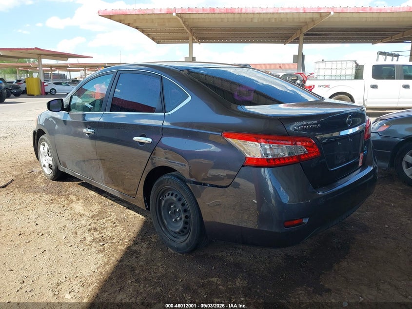 Vin: 3n1ab7ap2ey249063, lot: 46511377, nissan sentra s 20143