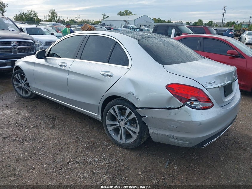 Vin: 55swf4kb2gu115448, lot: 46511585, mercedes-benz c 300 luxury 4matic 20163