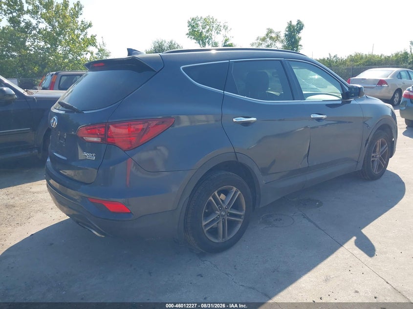 Vin: 5nmzudlb9hh006696, lot: 46511603, hyundai santa fe sport 2.4l 20174