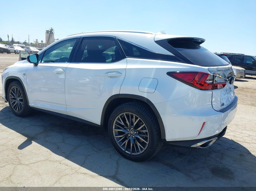 Vin: 2t2bzmca4jc143109, lot: 46511772, lexus rx 350 f sport 20183