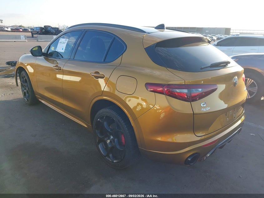 Vin: zaspakbnxn7d32601, lot: 46512043, alfa romeo stelvio veloce ti awd 20223