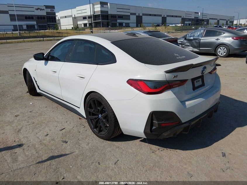 Vin: wby33aw07pfn67474, lot: 46512174, bmw i4 m50 20233